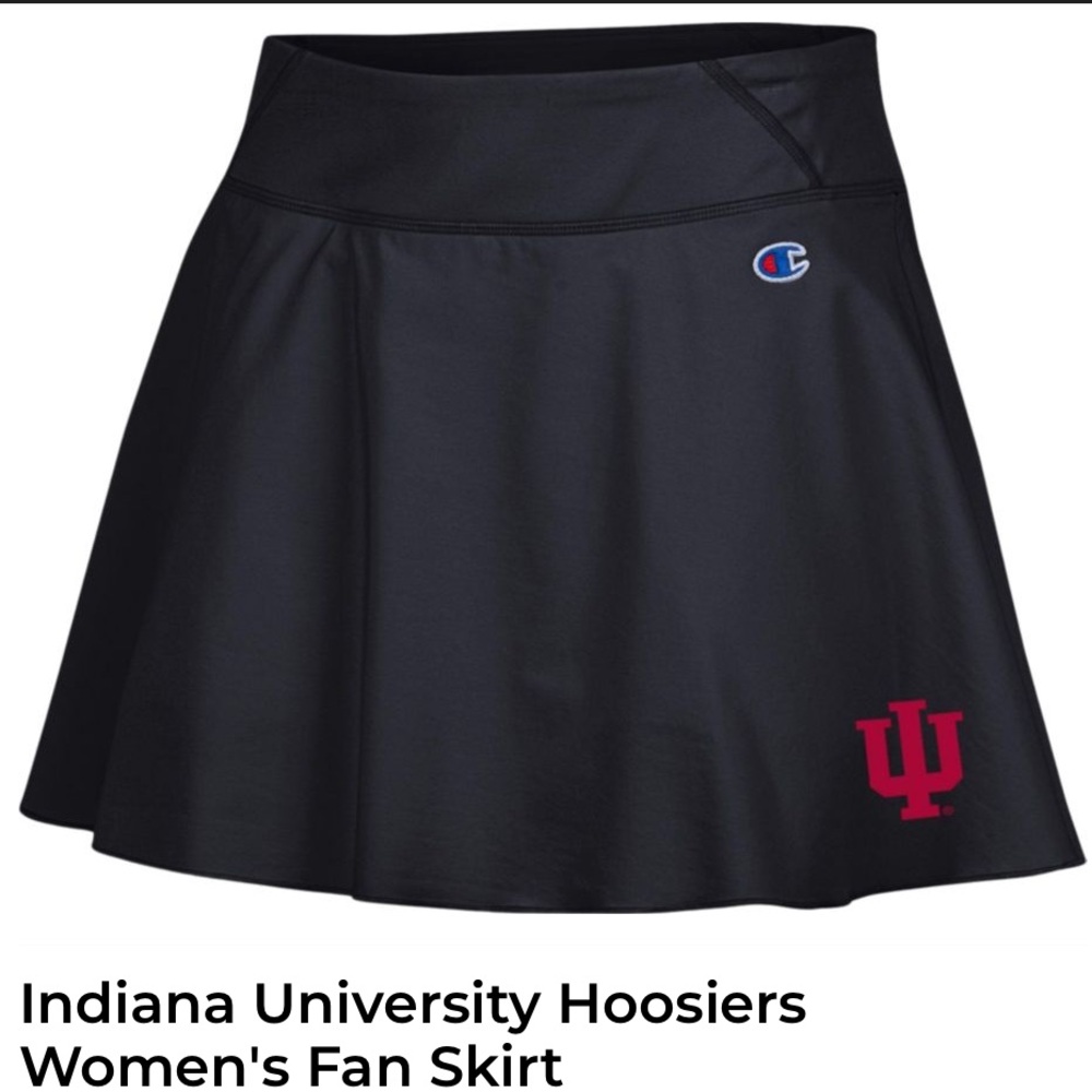 Champion Indiana University Hoosiers Women's Fan Skort M NWT